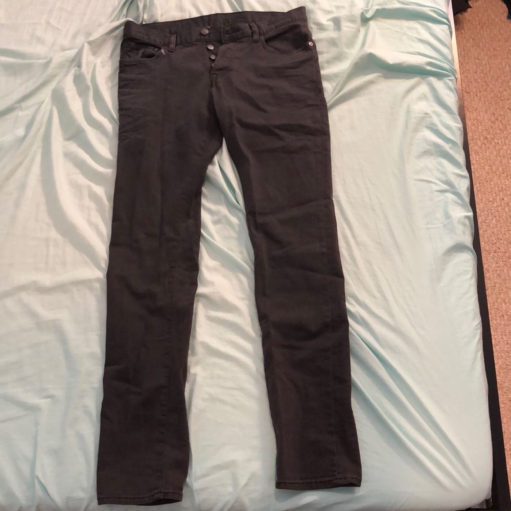 Slim waist grey jeans